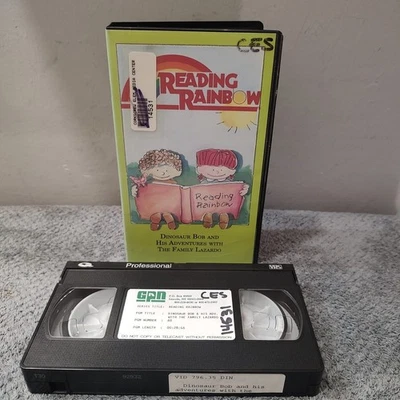 Reading Rainbow Dinosaur Bob And His Adventures With The Family Lazardo VHS Tape - Image 1 of 4