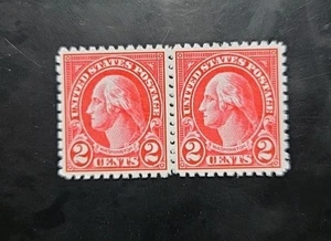 US Stamps SC# 634b 1926 2C Washington Replica Pair - Picture 1 of 2