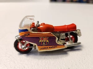 Moto Motorcycle Forca Barca F.C.B. Guisval Bilstein vintage rare bike Toy - Picture 1 of 5