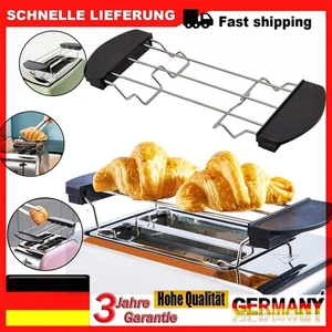 Brötchenaufsatz für Toaster Toastbrot Halter Zubehör für Küche Edelstahl-Neu - Bild 1 von 22