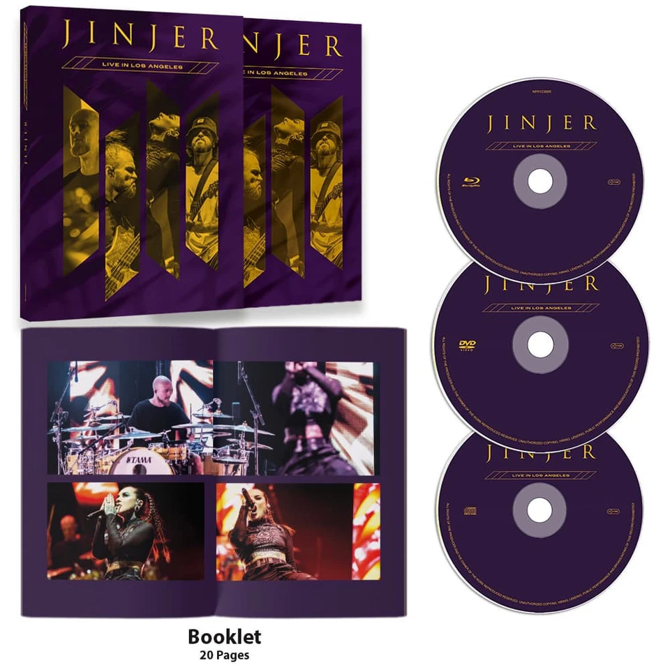 JINJER - Live In Los Angeles [DVD+BLURAY+CD A5 DIGIPAK] - Bild 1 von 1