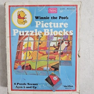 Walt Disney Productions Disney Winnie Puuh Bild Puzzle Blöcke gebraucht - Bild 1 von 15