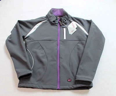 Chaqueta softshell atlética con cremallera completa gris BOLLE para mujer nueva con etiquetas S - pequeña $99 Foto 1 de 4