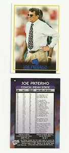 Tarjeta paralela azul Press Pass Joe Paterno Penn State 1997 - más rara que la tarjeta dorada - Imagen 1 de 1