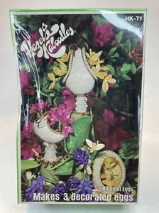 "Huevos Bloomin"" Kit artesanal de decoración floral de huevos Hazel's Kaboodles de colección década de 1970 #HK-71 - Imagen 1 de 7