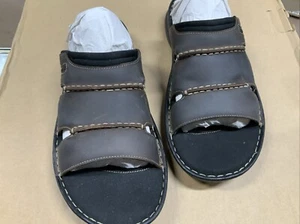 Rockport Darwyn Slide Men's Sandals-Leather brown - Picture 1 of 5