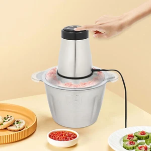 Trituradora Profesional 300W: Picadora Eléctrica de Cocina Acero Inoxidable 220V - Imagen 1 de 23