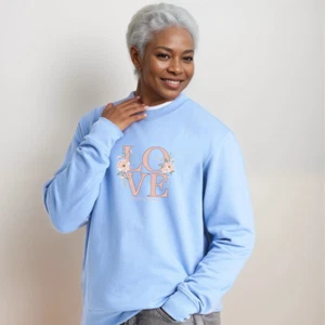 SUDADERA ROCKTHOSECURVES MUJER ESTAMPADO AMOR - Imagen 1 de 4