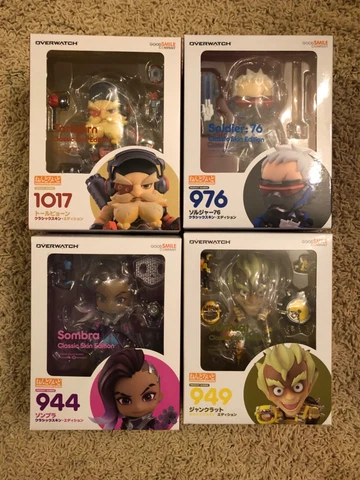 Overwatch Nendoroid Sombra Junkrat Soldier 76 Torbjorn 944 949 976 1017 Lot Cover