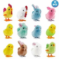 Children New Hopping Wind-Up Hot Bunny Animal  Toy Plastic  Mechanical  Cute