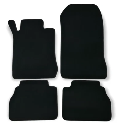 Alfombrillas de terciopelo para coche Mercedes Clase E W210 impermeables negras revestimientos automáticos nuevas Foto 1 de 4