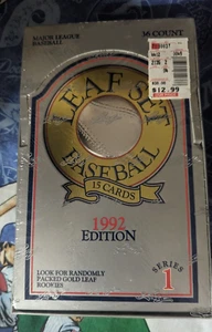 1992 Leaf Baseball Series 1 Hobby Box Original Stock - Picture 1 of 2