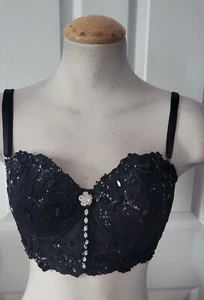 Vintage Very Rare Marciano Bustier Swarovski Crystal Accent - Picture 1 of 11