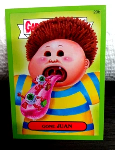 2015 Garbage Pail Kids Serie 1 Borde Verde "GONE JUAN" #20b Pegatina - Imagen 1 de 1