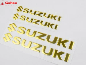 Juego de 4 letras emblema tanque motocicleta 3D dorado carenado/insignia guardabarros GSXR TODO - Imagen 1 de 5