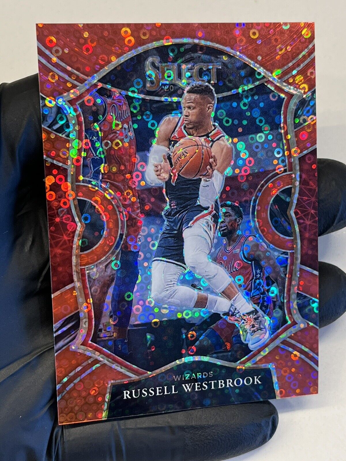 Russell Westbrook 2020-21 Panini Select Concourse RED Disco #/49 SP 🔥 Lakers