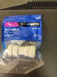 Aqua Lock Push to Connect Coupling 1/2" 3515-10 (5 Pack) - Picture 1 of 1
