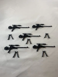 Lot of 5 Gnawgahyde Sniper Rifles GI Joe Vintage 1989 Style Custom Red Laser - Picture 1 of 3