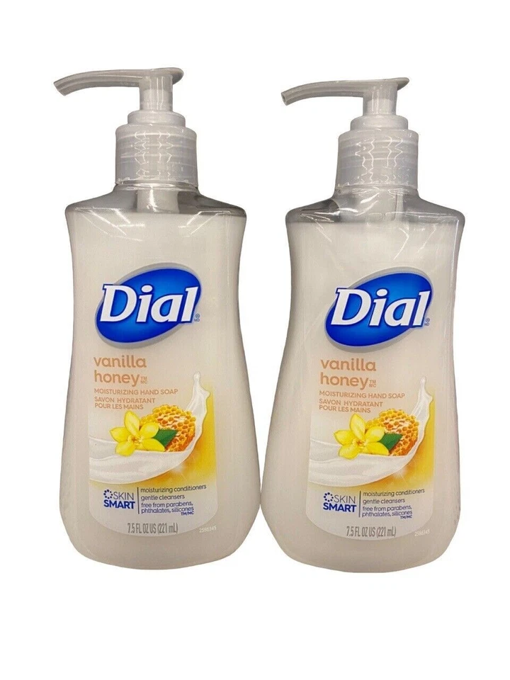 Paquete de 2 jabones hidratantes de manos Dial miel de vainilla 7,5 oz | ¡Envío rápido! Foto 1 de 1