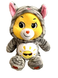 Care Bears plush 12in Funshine Bear Gray Kitty Cat Friends Collector Yellow 2021 - Picture 1 of 8