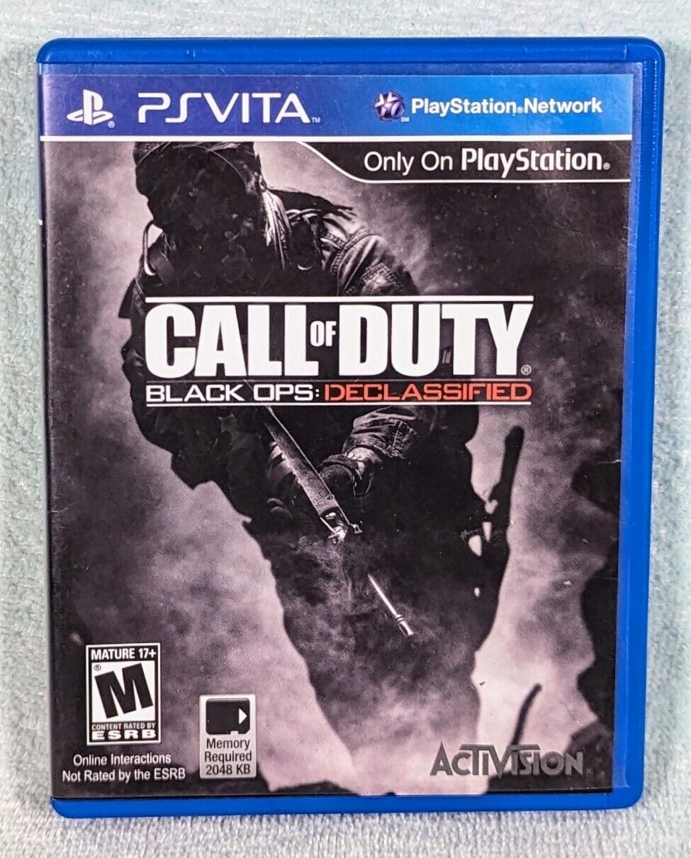 Call of Duty: Black Ops Declassified (PS Vita, 2012) w/ Case - Tested & Working!