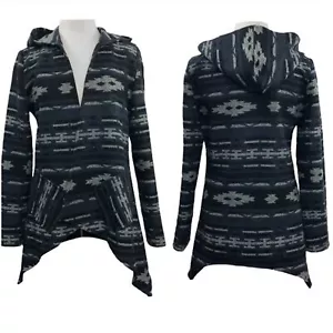Anthropologie Tulle Aztec Tribal Print Hooded Shacket Jacket - Picture 1 of 9