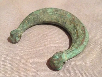 Древний бронзовый лунный кулон исламский 1000 г. н.э. #cch387 - Изображение 1 из 4