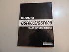 Suzuki Gsf 600 / S Bandit 2000 Wartung Reparatur Anleitung Werkstatthandbuch