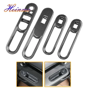 Für Mini Cooper S Countryman F60 4X Carbon Door Window Lifter Switch Panel Cover - Picture 1 of 5