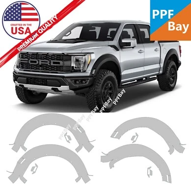 Kit de precorte de película de protección de pintura destellos de rueda PPF para Ford F-150 Raptor 2021-2023 Foto 1 de 4