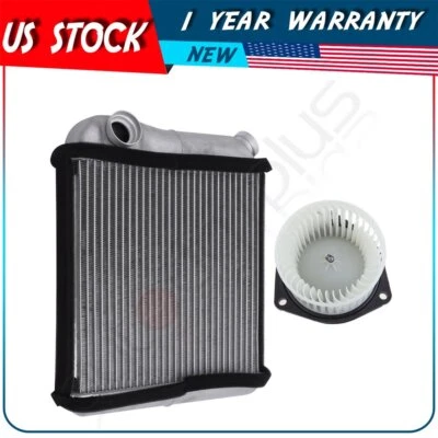 Blower Motor and Heater Core HVAC Fit For 1999 2000 2001-2002 Pontiac Grand Am - Image 1 of 4