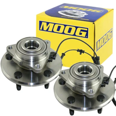 Paquete de 2 cojinetes y bujes de rueda delantera MOOG para Dodge Ram 1500 2006-2009 5 orejetas E11 CA Foto 1 de 4