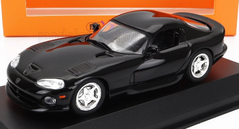 wonderful diecast-modelcar DODGE VIPER COUPE 1993 - black - 1/43 - lim.ed. - Image 1 of 2