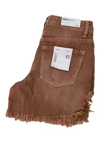 Vervet Rebecca High Rise Shorts Women’s Size XS Distressed Raw Hem NEW - Picture 1 of 8