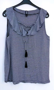 Luftiges Shirt, blau-weiß, Größe M - Bild 1 von 2