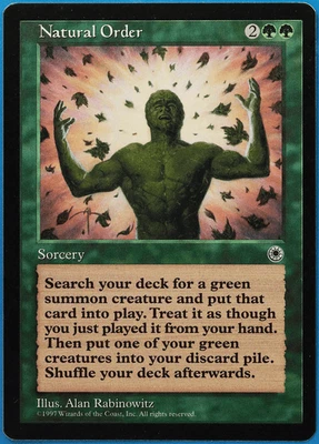 Natural Order Portal NM Green Rare MAGIC GATHERING CARD (ID# 506673) ABUGames - Image 1 of 2