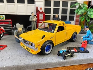 Datsun Pickup Truck 620 Diecast 1/24 Scale Custom Mini Car Used - Picture 1 of 10