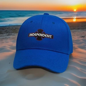 Adult Skateboard Hat With Independent Logo Cap Blue Adjustable 🛹 - Picture 1 of 1