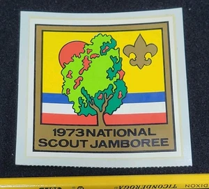 Vintage 1973 National Boy Scouts Of America Jamboree Neu aus altem Lagerbestand Wasserschiebe-Aufkleber BSA - Bild 1 von 3