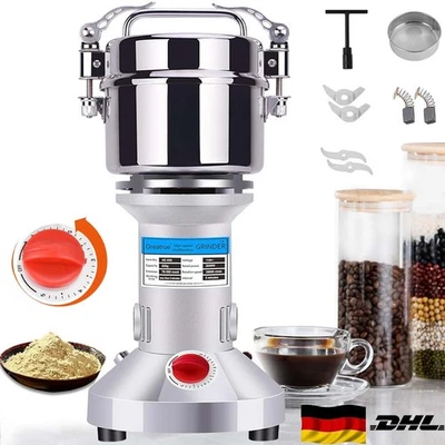 Elektrische Kaffeemühle Kaffeebohnen Gewürze Getreide Nuss-Bohne Mahlmaschine DE - Bild 1 von 4
