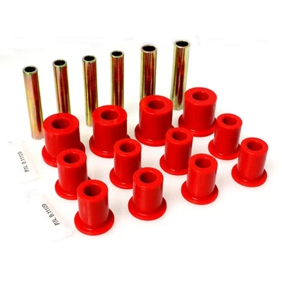 Conjunto de bucha Energy Suspension 32105R mola de folha; Vermelho; Frente; Para estoque - Imagem 1 de 4