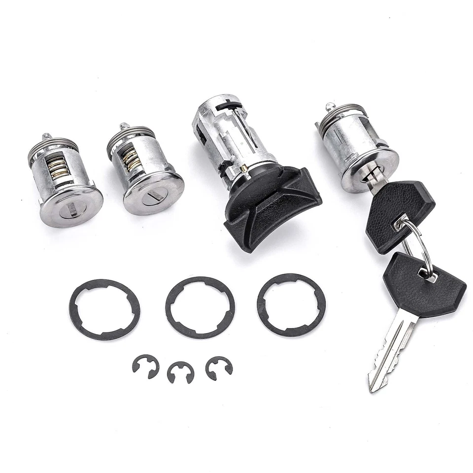 For Jeep 90-95 Wrangler YJ Ignition Switch Lock Cylinder w/Door Lock & 2 Keys - Image 1 of 4