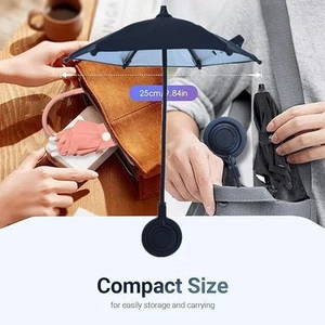 Parapluie téléphone magnétique miniature pour parasol efficace et pour écran - Photo 1 sur 7
