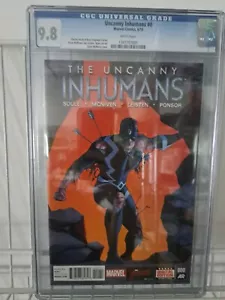 MARVEL THE UNCANNY INHUMANS #000 CGC 9.8 BULLONE NERO - Foto 1 di 2