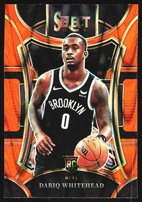 Dariq Whitehead 2023-24 Panini Select Orange Tectonic Prizm RC Brooklyn Nets NBA - Image 1 of 2