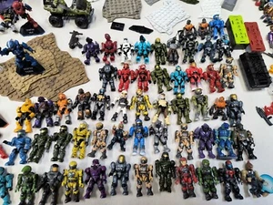 HALO Mega Bloks Construx Figure Plate Vehicle Weapon Accessory Parts LOT Rare - Picture 1 of 23