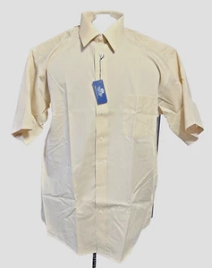 Stafford Wrinkle-Free Oxford Shirt, Men's Size 17, Regular Fit, Tan - Picture 1 of 4