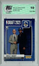 Moses Moody 2021 Panini Instant #DN13 Draft Night 1 of 592 Rookie Card PGI 10