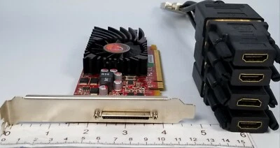 VisionTek AMD HD 5570 1GB VHDCI Quad DVI & HDMI Windows 10 ATX Video Card - Image 1 of 4