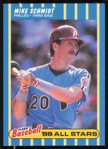 1988 Fleer Baseball All-Stars #36 Mike Schmidt - Picture 1 of 2